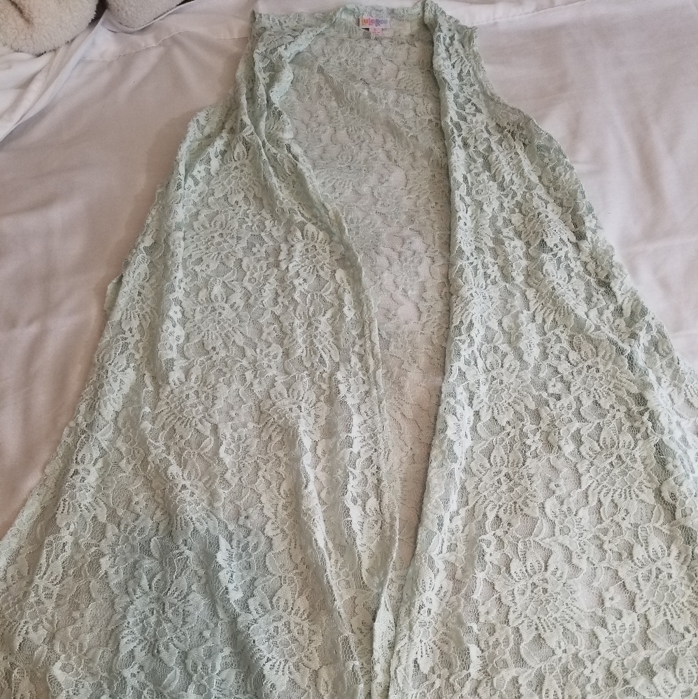 Mint Green LuLaRoe Lace Joy